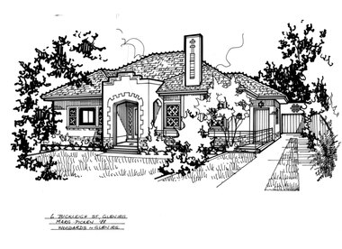 Drawing (series) - Architectural drawing, 6 Bickleigh Court, Glen Iris, 1988