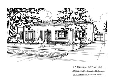 Drawing (series) - Architectural drawing, 1A Britten Street, Glen Iris, 2000