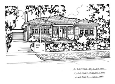 Drawing (series) - Architectural drawing, 2 Britten Street, Glen Iris, 2001