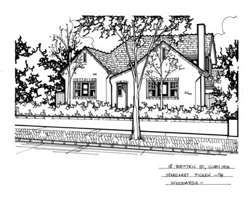 Drawing (series) - Architectural drawing, 18 Britten Street, Glen Iris, 1994