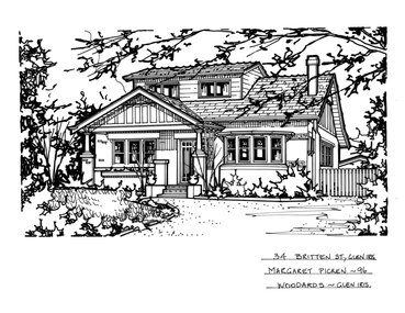 Drawing (series) - Architectural drawing, 34 Britten Street, Glen Iris, 1996
