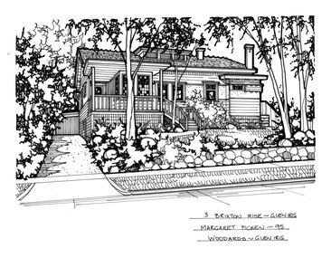 Drawing (series) - Architectural drawing, 3 Brixton Rise, Glen Iris, 1995