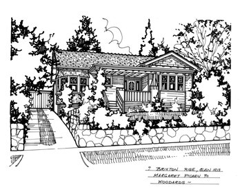 Drawing (series) - Architectural drawing, 7 Brixton Rise, Glen Iris, 1990