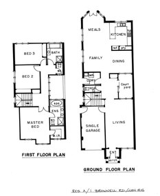 Drawing (series) - Architectural drawing, 1 Brownell Road, Glen Iris, 2001