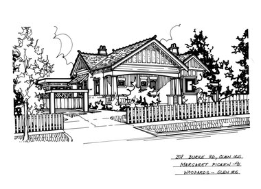 Drawing (series) - Architectural drawing, 208 Burke Road, Glen Iris, 1991