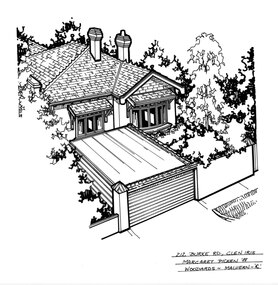 Drawing (series) - Architectural drawing, 212 Burke Road, Glen Iris, 1988