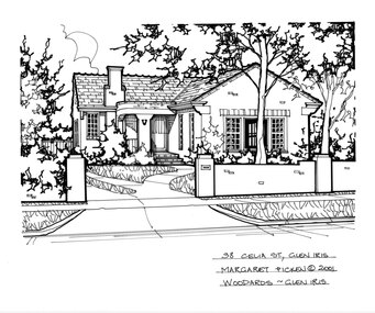 Drawing (series) - Architectural drawing, 38 Celia Street, Glen Iris, 2001