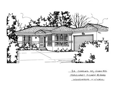 Drawing (series) - Architectural drawing, 2A Charles Street, Glen Iris, 2002