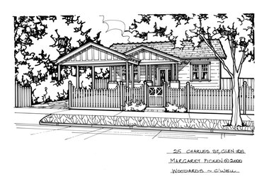 Drawing (series) - Architectural drawing, 25 Charles Street, Glen Iris, 2000
