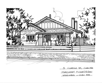 Drawing (series) - Architectural drawing, 3 Clarke Street, Glen Iris, 2001