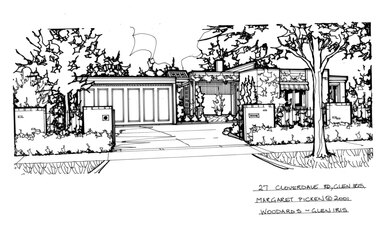 Drawing (series) - Architectural drawing, 27 Cloverdale Road, Glen Iris, 2001