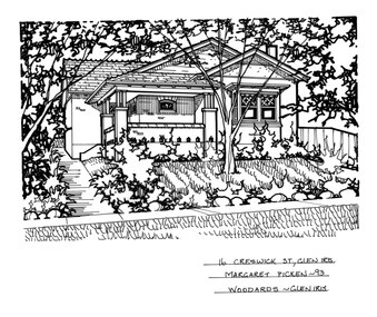 Drawing (series) - Architectural drawing, 16 Creswick Street, Glen Iris, 1993