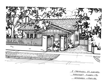 Drawing (series) - Architectural drawing, 8 Cromwell Street, Glen Iris, 1992