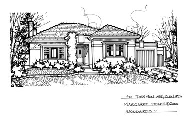 Drawing (series) - Architectural drawing, 40 Denman Avenue, Glen Iris, 2000