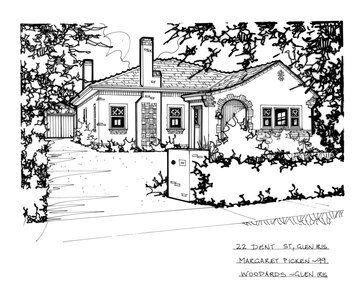 Drawing (series) - Architectural drawing, 22 Dent Street, Glen Iris, 1999