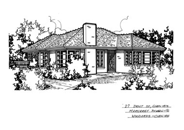 Drawing (series) - Architectural drawing, 27 Dent Street, Glen Iris, 1991