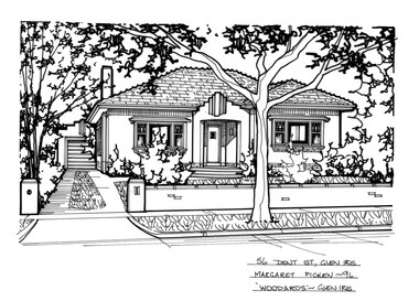 Drawing (series) - Architectural drawing, 56 Dent Street, Glen Iris, 1996