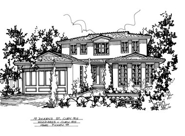 Drawing (series) - Architectural drawing, 19 Dickens Street, Glen Iris, 1988