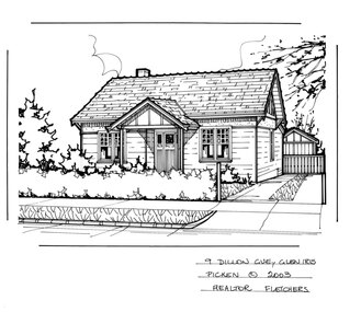 Drawing (series) - Architectural drawing, 9 Dillon Grove, Glen Iris, 2003