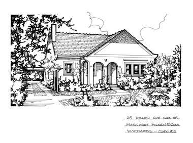 Drawing (series) - Architectural drawing, 25 Dillon Grove, Glen Iris, 2001