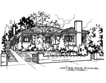Drawing (series) - Architectural drawing, 42A/42B Edgar Street, Glen Iris