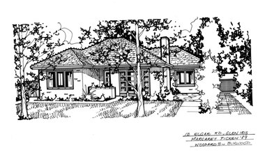 Drawing (series) - Architectural drawing, 12 Elgar Road, Glen Iris, 1989