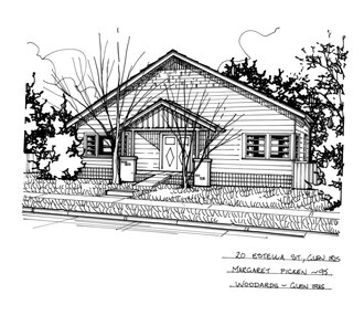 Drawing (series) - Architectural drawing, 20 Estella Street, Glen Iris, 1995