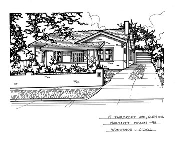 Drawing (series) - Architectural drawing, 17 Faircroft Avenue, Glen Iris, 1993
