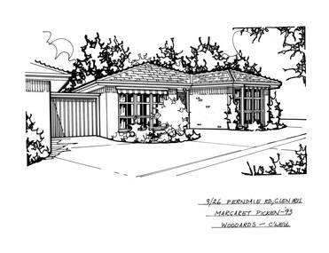 Drawing (series) - Architectural drawing, 3/26 Ferndale Road, Glen Iris, 1993