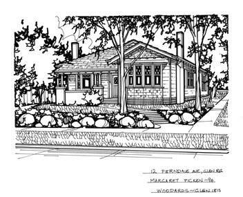 Drawing (series) - Architectural drawing, 12 Ferndale Road, Glen Iris, 1994