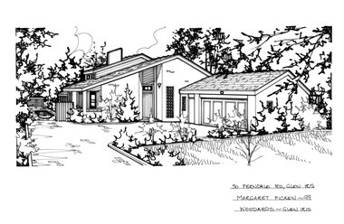 Drawing (series) - Architectural drawing, 50 Ferndale Road, Glen Iris, 1999