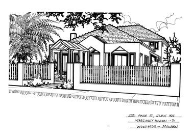 Drawing (series) - Architectural drawing, 202 Finch Street, Glen Iris, 1991