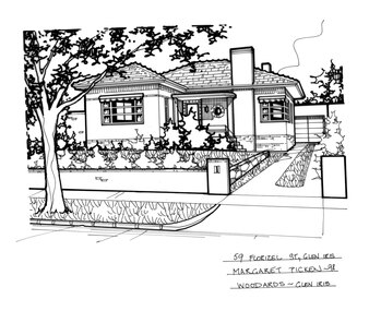 Drawing (series) - Architectural drawing, 59 Florizel Street, Glen Iris, 1998