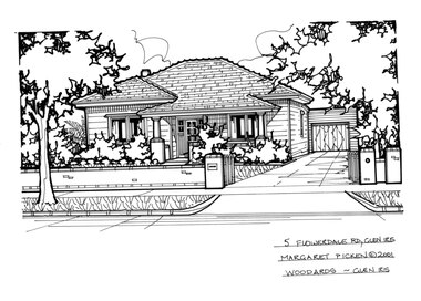 Drawing (series) - Architectural drawing, 5 Flowerdale Road, Glen Iris, 2001