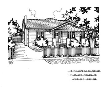 Drawing (series) - Architectural drawing, 8 Flowerdale Road, Glen Iris, 1995