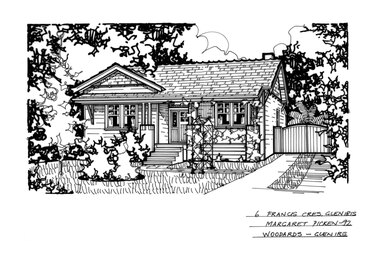 Drawing (series) - Architectural drawing, 6 Francis Crescent, Glen Iris, 1992