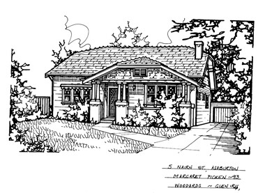Drawing (series) - Architectural drawing, 5 Nairn Street, Ashburton, 1993