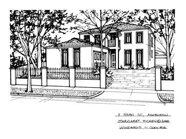 Drawing (series) - Architectural drawing, 8 Nairn Street, Ashburton, 2000