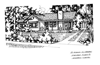 Drawing (series) - Architectural drawing, 29 Nicholas Street, Ashburton, 1991
