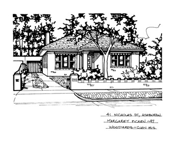 Drawing (series) - Architectural drawing, 41 Nicholas Street, Ashburton, 1997