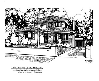Drawing (series) - Architectural drawing, 50 Nicholas Street, Ashburton, 1990
