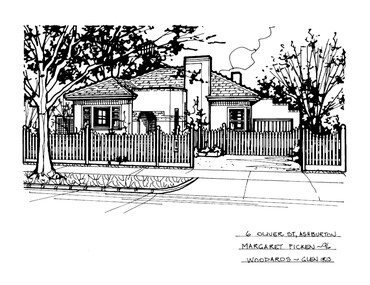 Drawing (series) - Architectural drawing, 6 Oliver Street, Ashburton, 1996