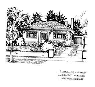 Drawing (series) - Architectural drawing, 3 Osric Street, Ashburton, 1992