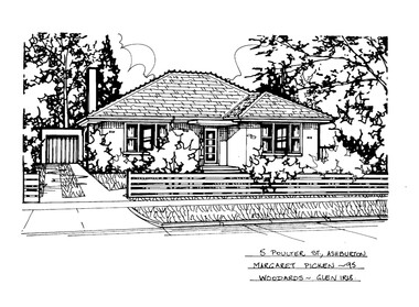 Drawing (series) - Architectural drawing, 5 Poulter Street, Ashburton, 1995