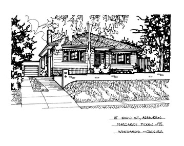 Drawing (series) - Architectural drawing, 15 Shaw Street, Ashburton, 1995
