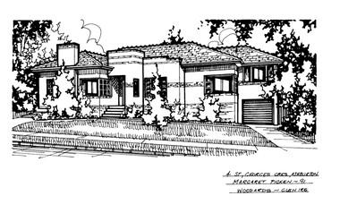 Drawing (series) - Architectural drawing, 4 St Georges Crescent, Ashburton, 1991