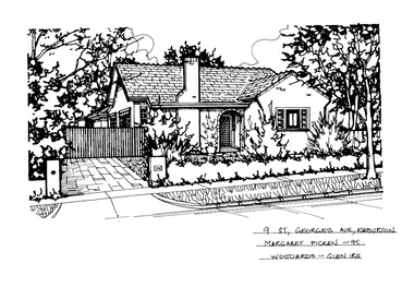 Drawing (series) - Architectural drawing, 9 St Georges Crescent, Ashburton, 1995