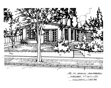 Drawing (series) - Architectural drawing, 38 St Georges Crescent, Ashburton, 1995