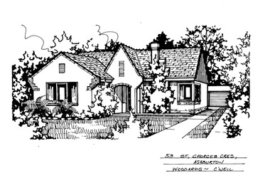 Drawing (series) - Architectural drawing, 53 St Georges Crescent, Ashburton, Unknown