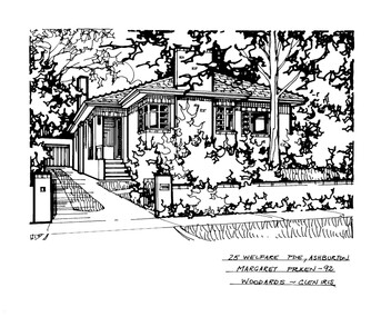 Drawing (series) - Architectural drawing, 25 Welfare Parade, Ashburton, 1992